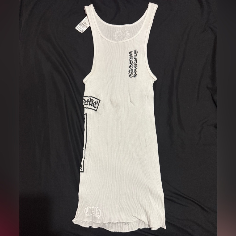 Chrome Hearts White Tank Top